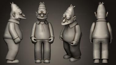 Figurines of people Abraham Simpson 3d model